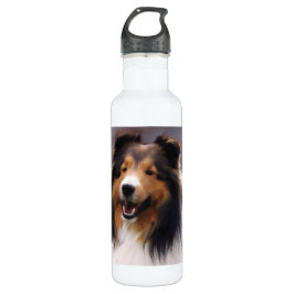 Shetland Sheepdog Sheltie Art Waterfles