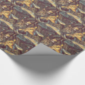 Shetland Sheepdog Sheltie Artistic Portret Cadeaupapier (Hoek)