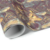 Shetland Sheepdog Sheltie Artistic Portret Cadeaupapier (Rol Hoek)