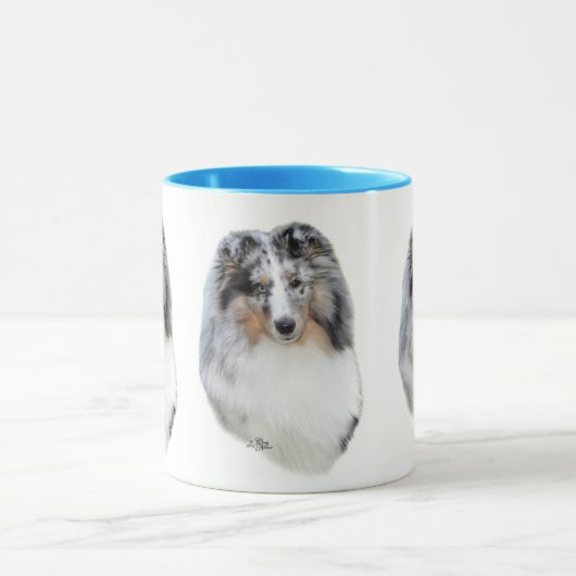 Shetland Sheepdog (Sheltie) blue merle head mok (Midden)