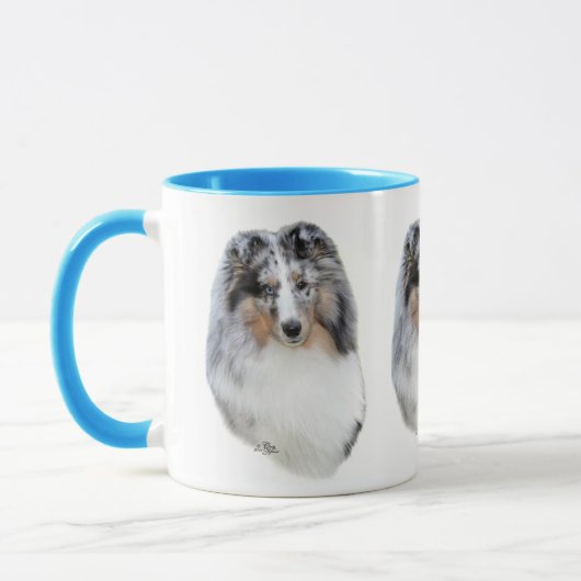 Shetland Sheepdog (Sheltie) blue merle head mok (Links)