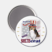 Shetland Sheepdog Sheltie Cadeaus Magneet (Voorkant / Achterkant)
