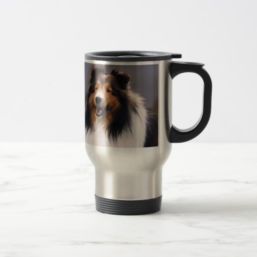 Shetland Sheepdog Sheltie Gifts Reisbeker (Rechts)