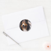 Shetland Sheepdog Sheltie Gifts Ronde Sticker (Envelop)