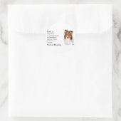 Shetland Sheepdog Sheltie Gifts Ronde Sticker (Tas)