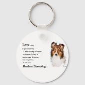 Shetland Sheepdog Sheltie Gifts Sleutelhanger (Voorkant)