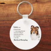 Shetland Sheepdog Sheltie Gifts Sleutelhanger (Voorkant)