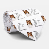 Shetland Sheepdog Sheltie Gifts Stropdas (Opgerold)