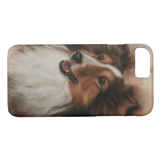 Shetland Sheepdog Sheltie glimlachen Case-Mate iPhone Case (Achterkant (Horizontaal))