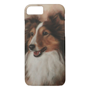 Shetland Sheepdog Sheltie glimlachen iPhone 8/7 Hoesje