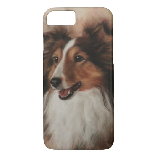 Shetland Sheepdog Sheltie glimlachen Case-Mate iPhone Case (Achterkant)