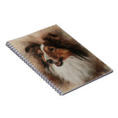 Shetland Sheepdog Sheltie glimlachen Notitieboek (Rechterzijde)