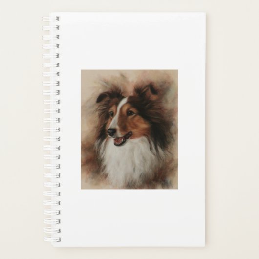 Shetland Sheepdog Sheltie glimlachen Planner (Voorkant)