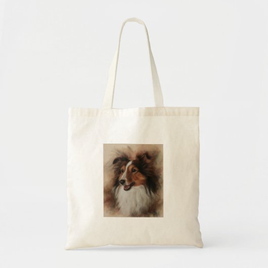 Shetland Sheepdog Sheltie glimlachen Tote Bag (Voorkant)
