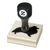 Shetland Sheepdog Sheltie Hondenras Silhouette Rubberstempel (Stempel)