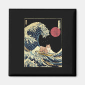 Shetland Sheepdog Sheltie Japanese Kanagawa Wave F Magneet (Voorkant)