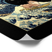 Shetland Sheepdog Sheltie Japanese Kanagawa Wave F Poster (Hoek)