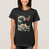 Shetland Sheepdog Sheltie Japanese Kanagawa Wave F T-shirt (Voorkant)