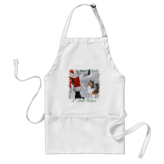 Shetland Sheepdog Sheltie Kerstcadeaus Standaard Schort (Voorkant)