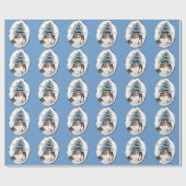 Shetland Sheepdog Sheltie Kerstmis Cadeaupapier (Vlak)