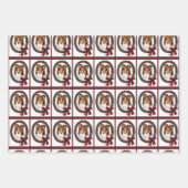 Shetland Sheepdog Sheltie Kerstmis Inpakpapier Vel (Voorkant 3)