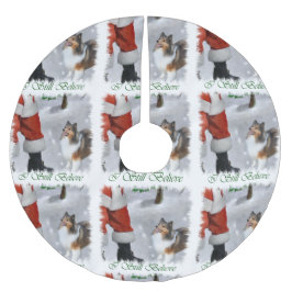 Shetland Sheepdog Sheltie Kerstmis Kerstboom Rok