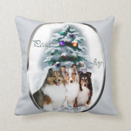 Shetland Sheepdog Sheltie Kerstmis Kussen