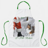 Shetland Sheepdog Sheltie Kerstmis Schort (Voorkant)