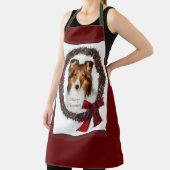 Shetland Sheepdog Sheltie Kerstmis Schort (Insitu)