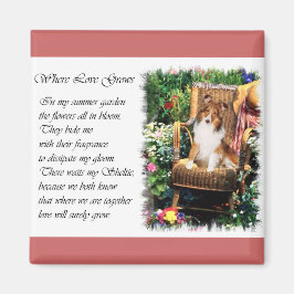 Shetland Sheepdog Sheltie Kunst Cadeaus Magneet