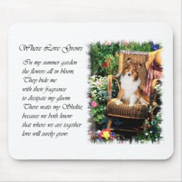 Shetland Sheepdog Sheltie Kunst Cadeaus Muismat