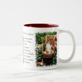 Shetland Sheepdog Sheltie Kunst Cadeaus Tweekleurige Koffiemok
