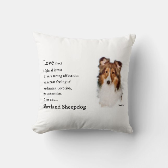 Shetland Sheepdog Sheltie Lovers Gifts Kussen (Voorkant)