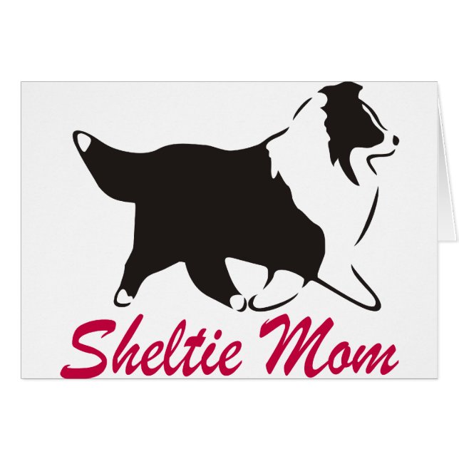 Shetland Sheepdog Sheltie mama (Voorkant Horizontaal)
