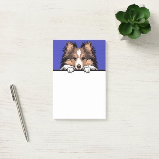 Shetland Sheepdog Sheltie Puppy Hondenliefhebber G Post-it® Notes (Kantoor)