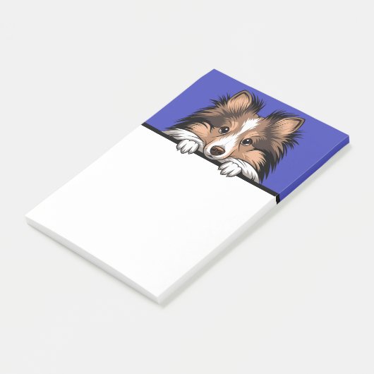 Shetland Sheepdog Sheltie Puppy Hondenliefhebber G Post-it® Notes (Schuin)