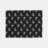 Shetland Sheepdog Sheltie Silhouettes Pattern Fleece Deken (Voorkant (Horizontaal))
