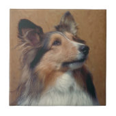 Shetland Sheepdog Sheltie Tile Tegeltje (Voorkant)