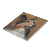 Shetland Sheepdog Sheltie Tile Tegeltje (Zijkant)