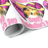 Shetland Sheepdog Sheltie Valentijnsdag Cadeaupapier (Rol Hoek)