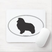 Shetland Sheepdog Silhouette Muismat (Met muis)