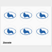 Shetland Sheepdog Silhouette Sticker (Vel)