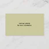 Shetland Sheepdog Silhouette Visitekaartje (Achterkant)