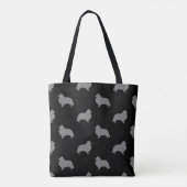 Shetland Sheepdog Silhouettes Shelties Pattered Tote Bag (Achterkant)
