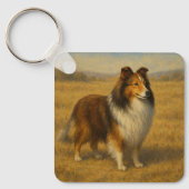 Shetland Sheepdog Sleutelhanger (Voorkant)