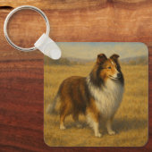 Shetland Sheepdog Sleutelhanger (Voorkant)
