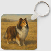 Shetland Sheepdog Sleutelhanger (Achterkant)
