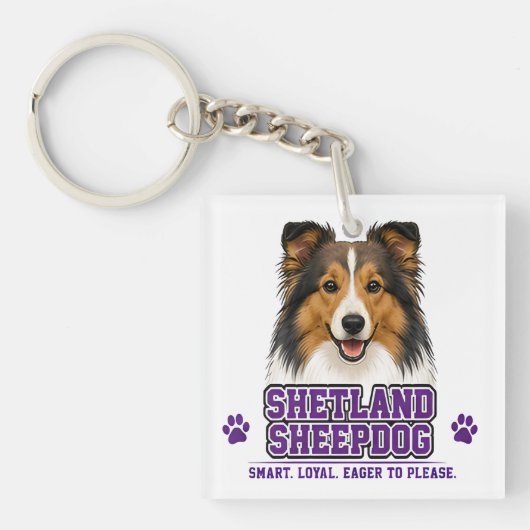 🐾 Shetland Sheepdog 🐾 Sleutelhanger (voorkant)