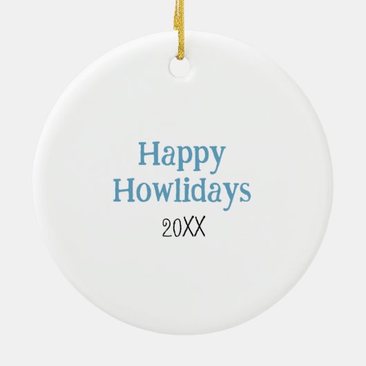 Shetland Sheepdog Snow Dog - Sheltie Vakantie Keramisch Ornament (Achterkant)