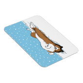 Shetland Sheepdog Snow Dog Sheltie Winter Holiday Magneet (Rechterzijde)